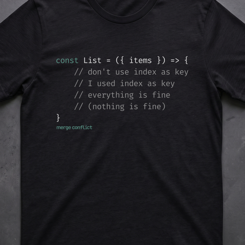 List Index As Key • React