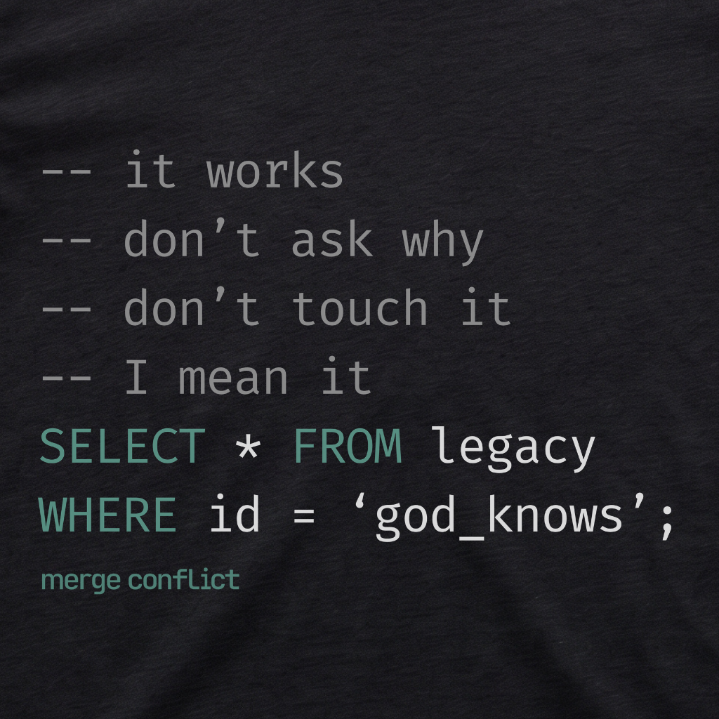 Do Not Touch ∙ SQL