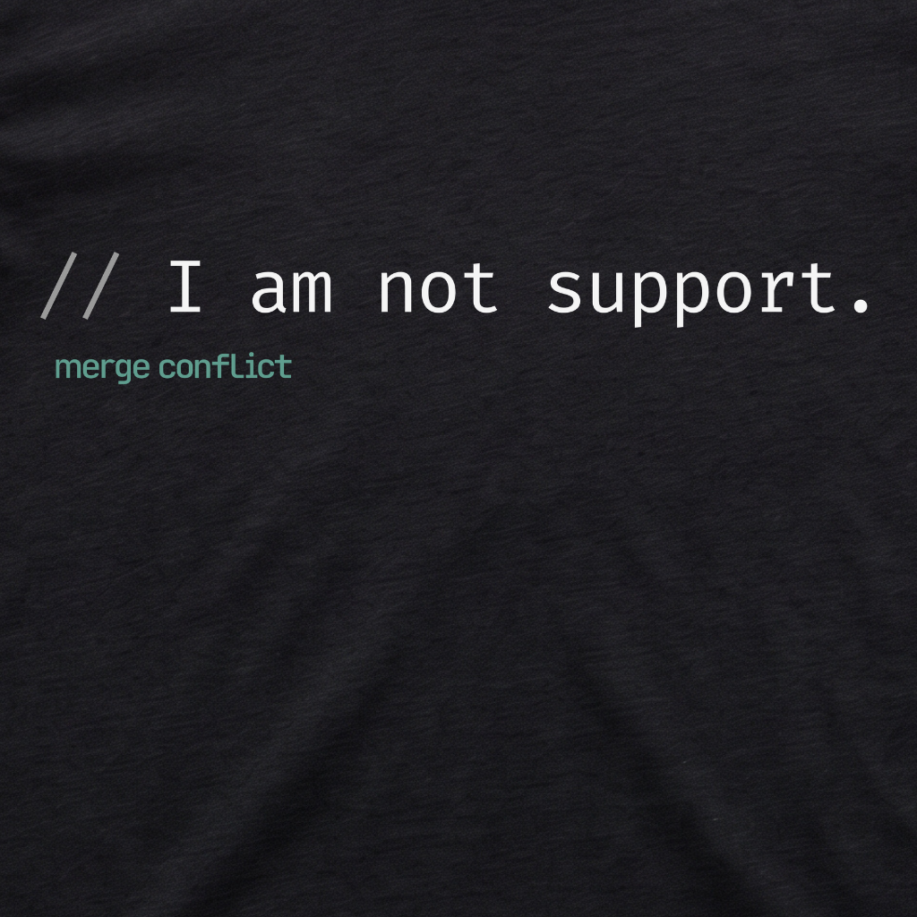 I am not support.