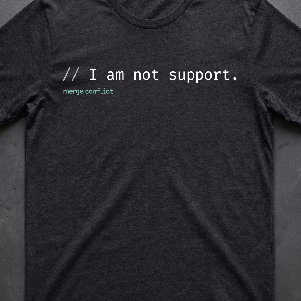 I am not support.