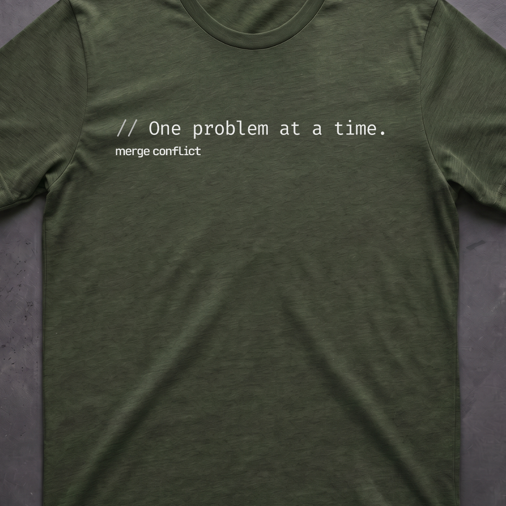One problem at a time.