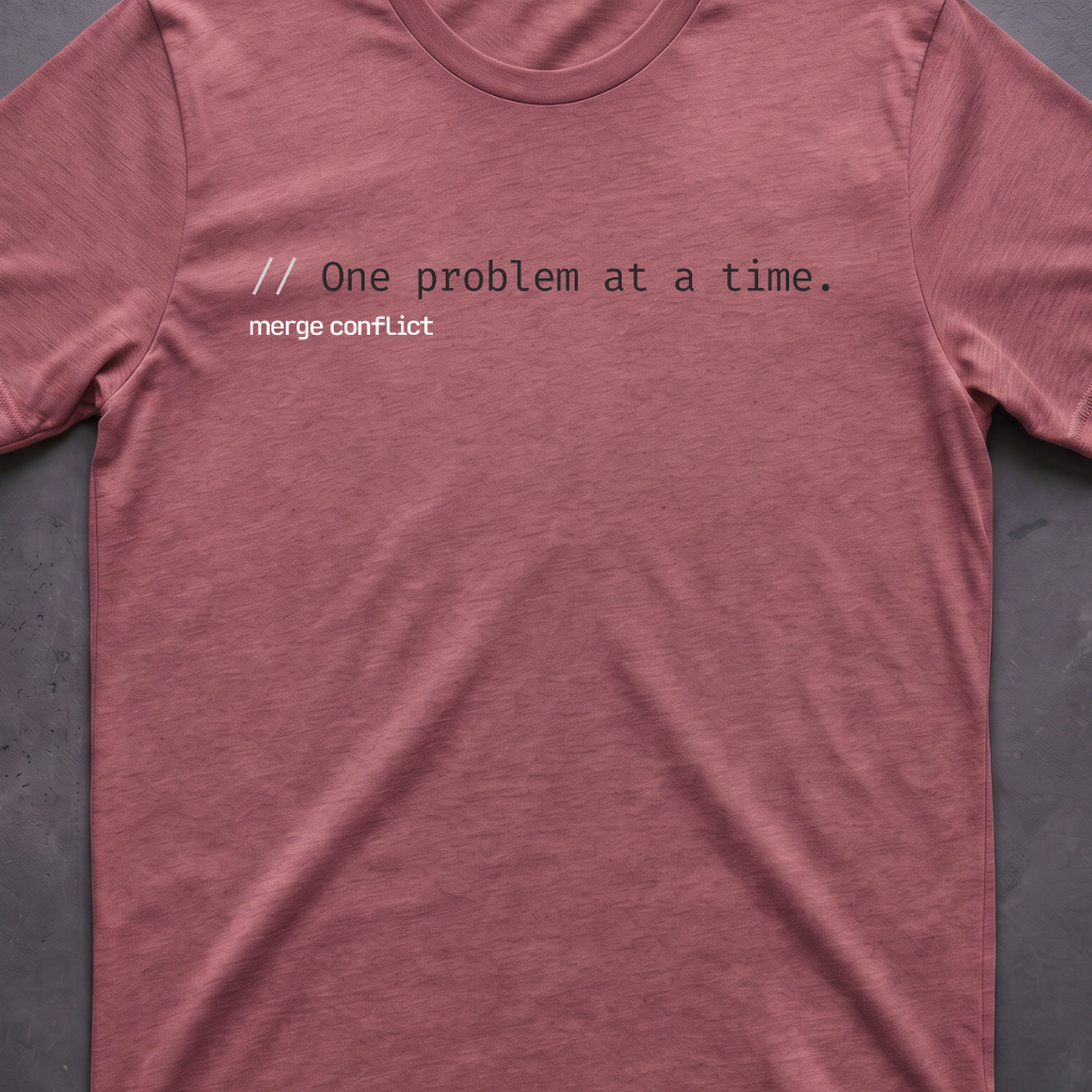One problem at a time.
