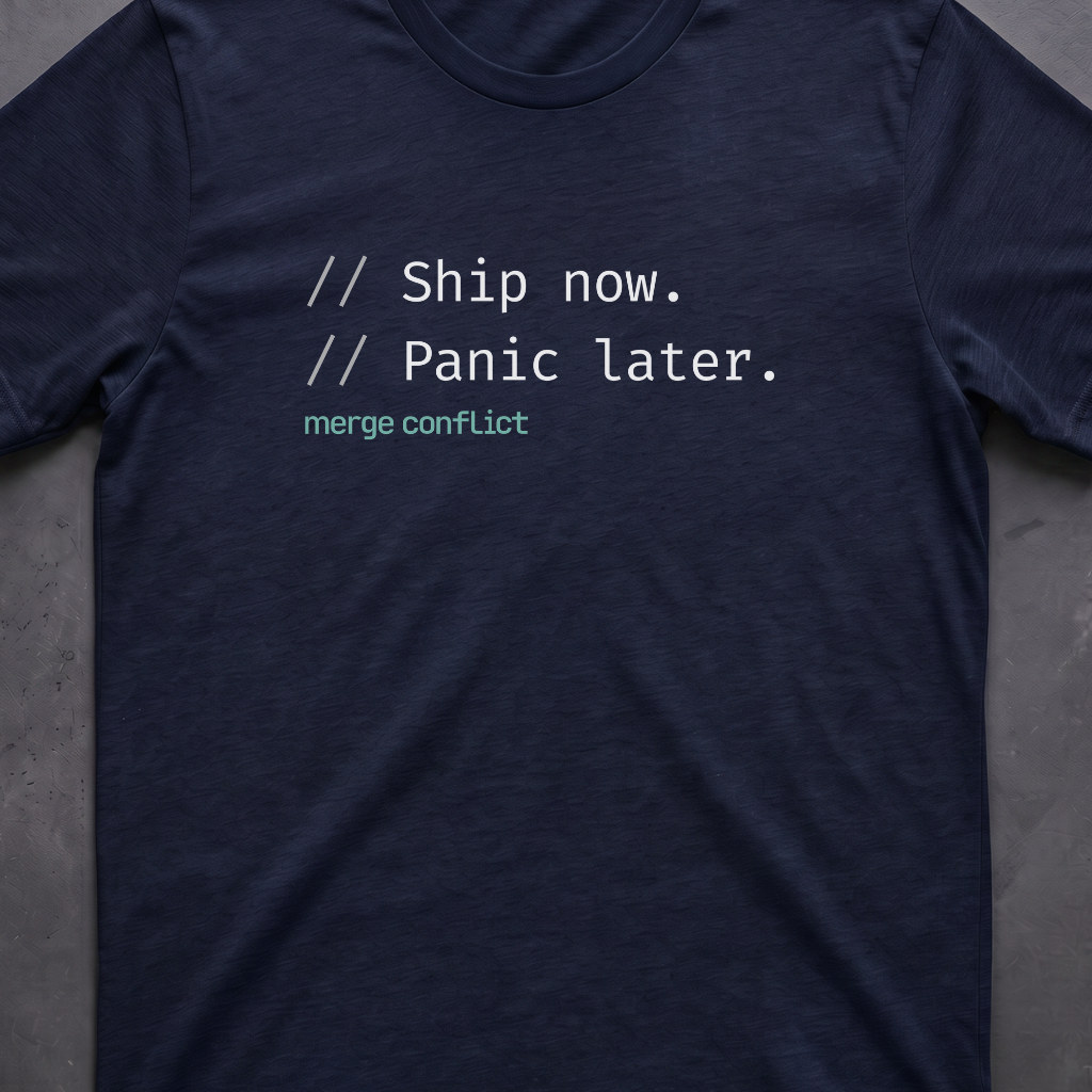 Ship now. Panic later.