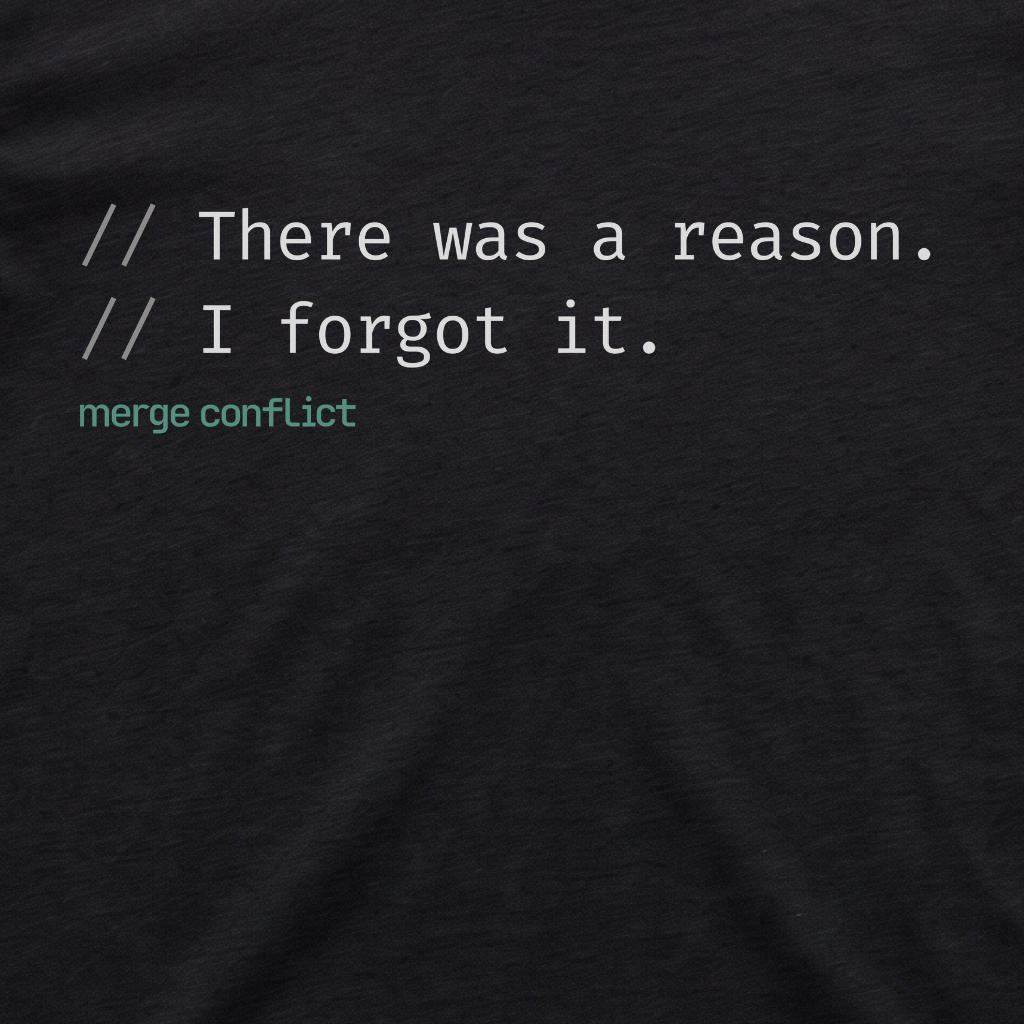 There was a reason.