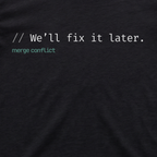 We'll fix it later.