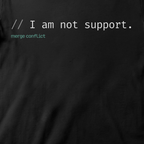 I am not support.