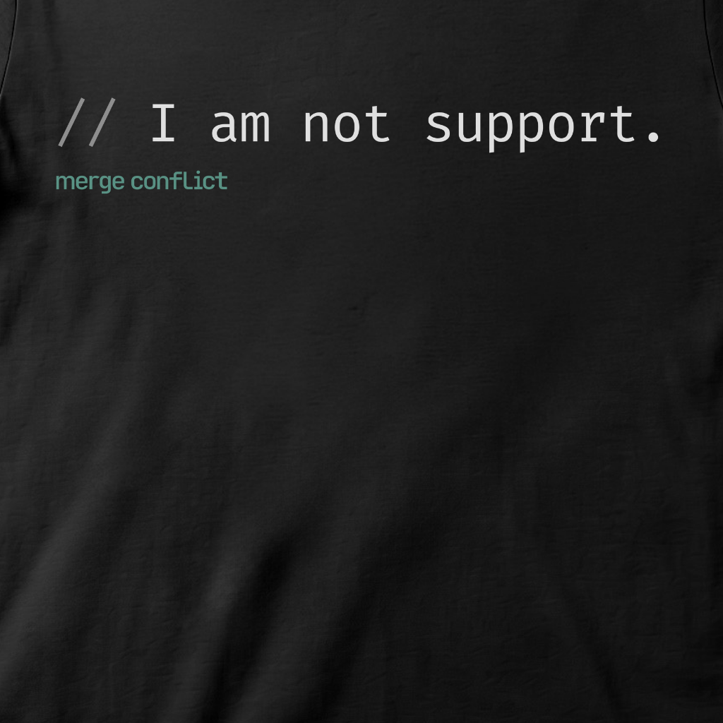 I am not support.