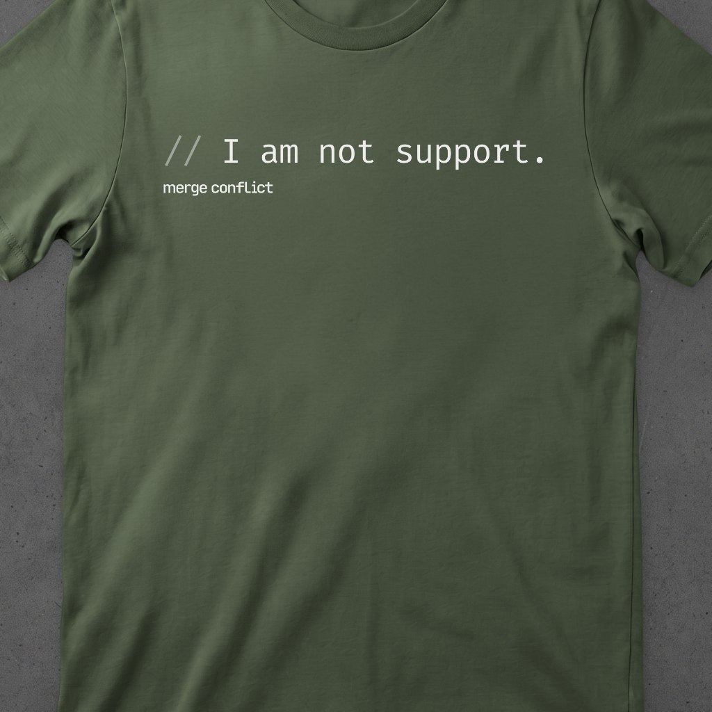 I am not support.