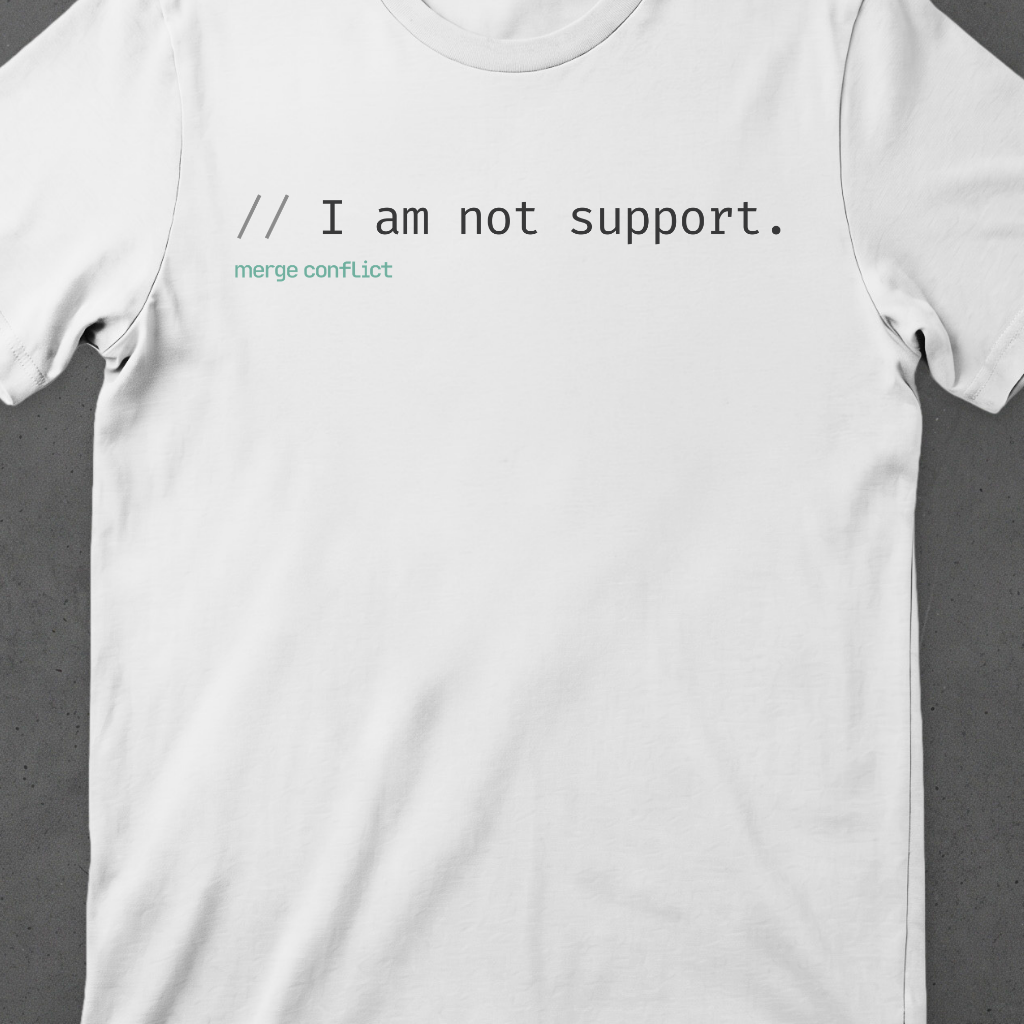 I am not support.