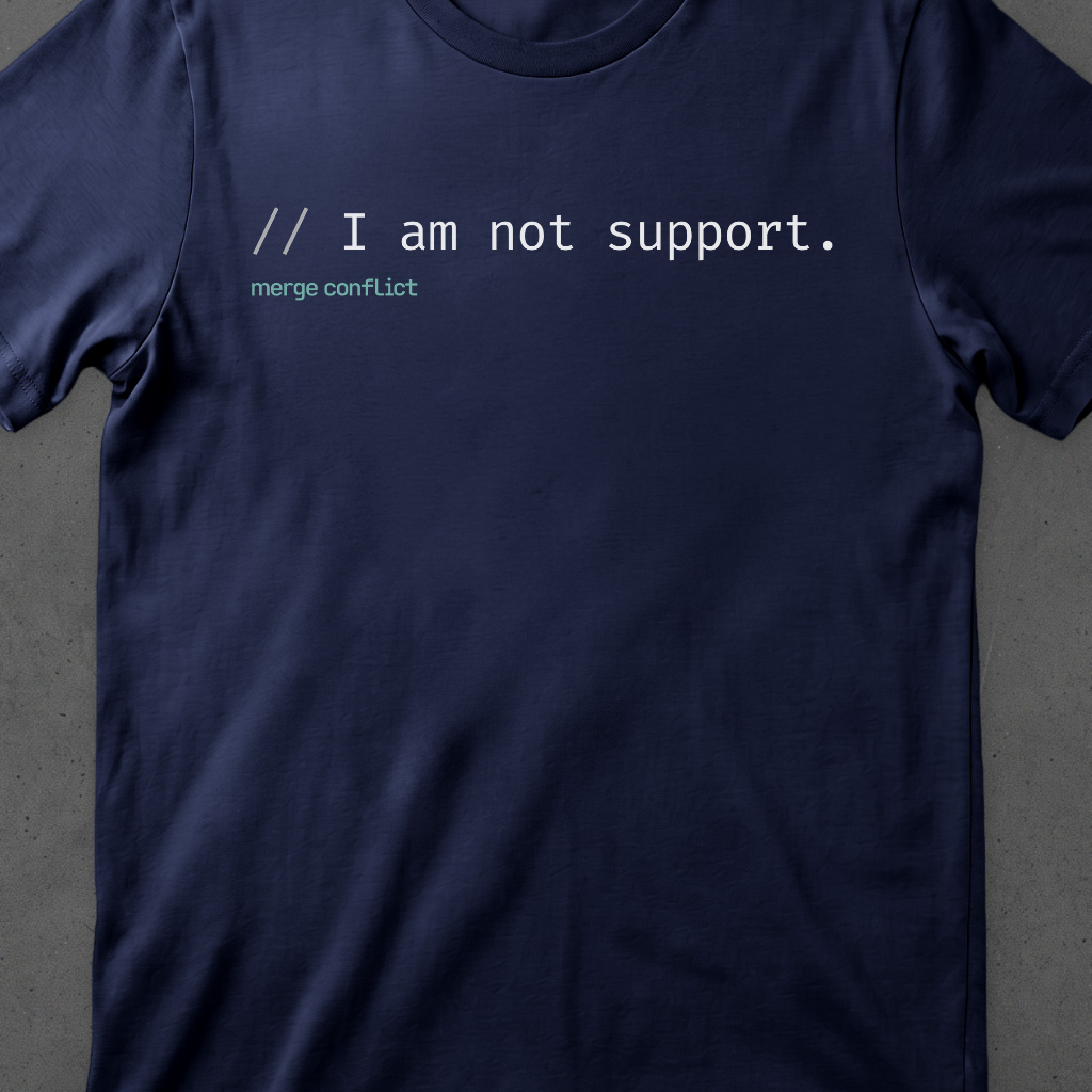 I am not support.