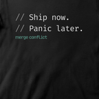 Ship now. Panic later.