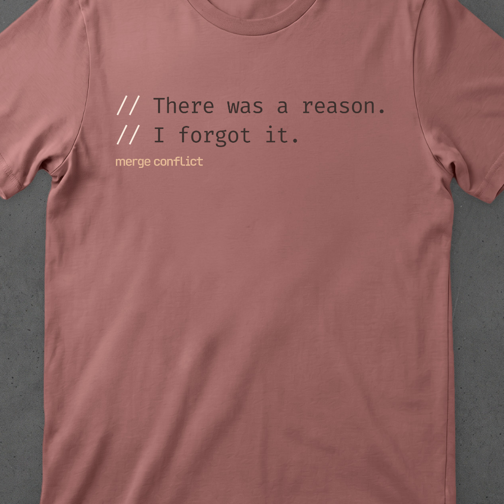 There was a reason.