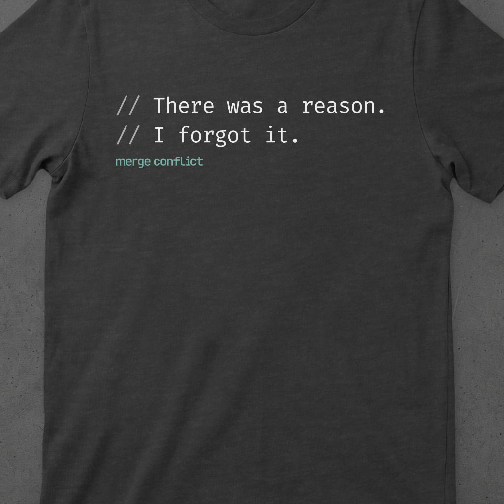There was a reason.