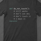 Do Not Touch • Python