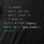 Do Not Touch ∙ SQL