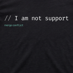 I am not support